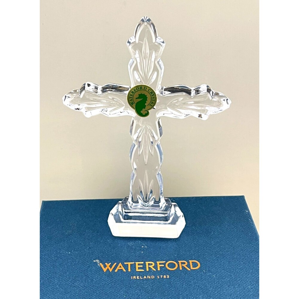 NIB Waterford Crystal 6" Spirituality Cross #1058156 Faith Religion Gift Decor